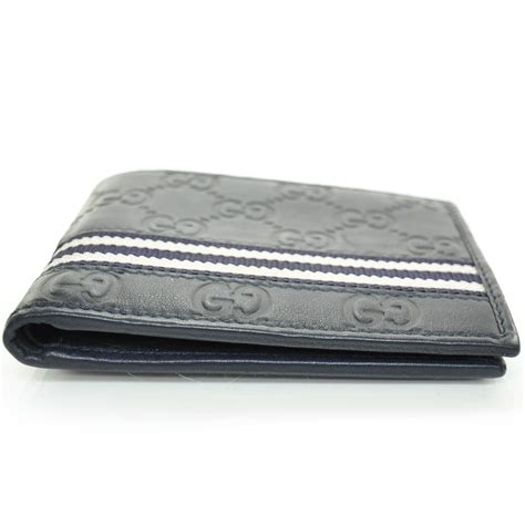 gucci blue wallet|navy blue gucci wallet.